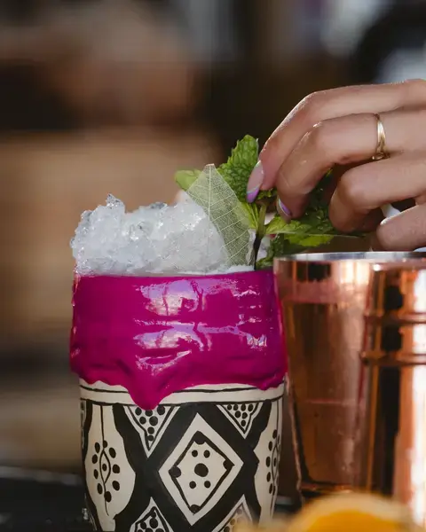 The art of mixology comes to life with every drink served at Tamara Beach Club