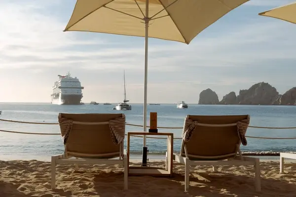 Tamara Beach Club Cabo: Premier beachfront relaxation with Cabo's Arch views.