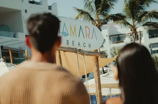 Tamara Beach Club boasts an unbeatable view of the iconic Arch of Los Cabos,