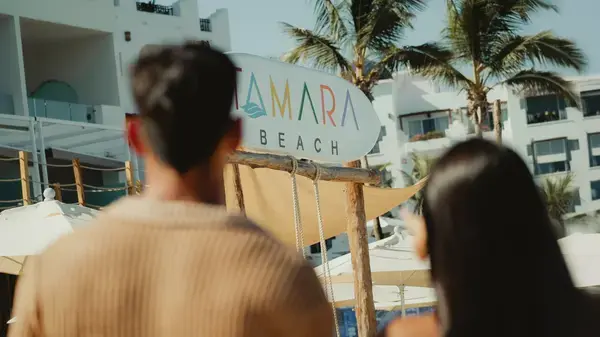 Tamara Beach Club boasts an unbeatable view of the iconic Arch of Los Cabos,